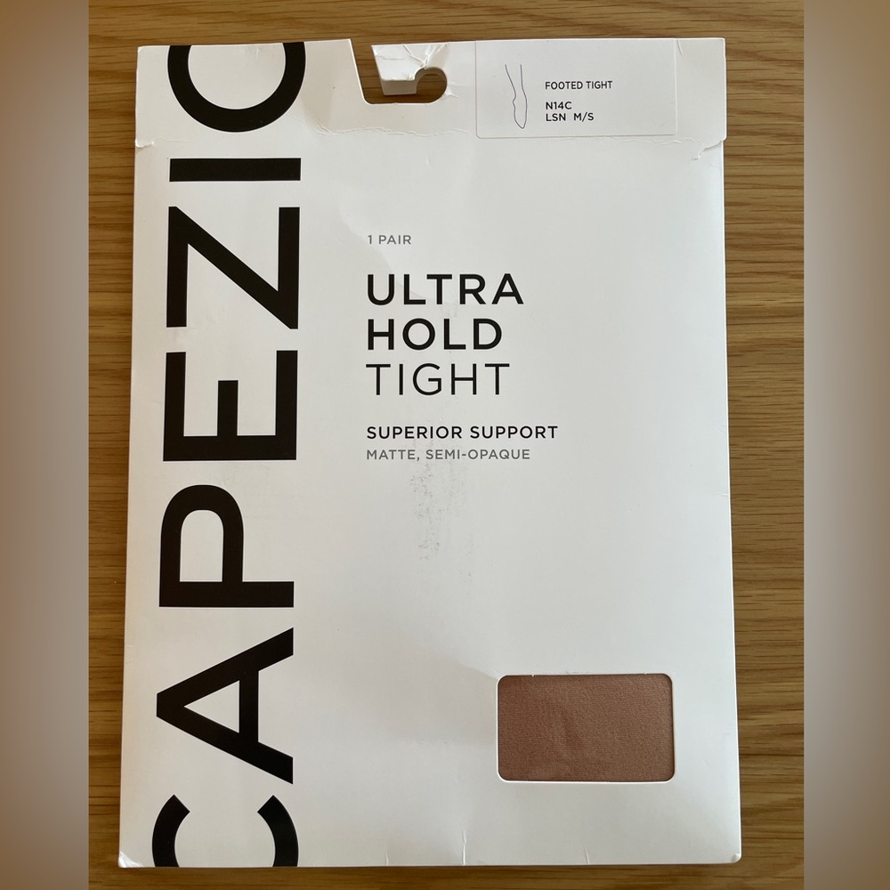 Capezio footed dance tights size girls 4-6